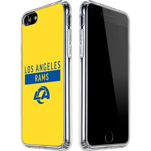 NFL Los Angeles Rams White Performance Series iPhone SE (2nd & 3rd Gen) Clear Case