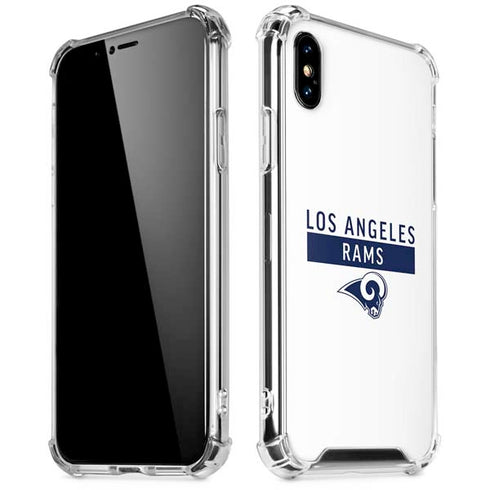 NFL Los Angeles Rams White Performance Series iPhone X/XS Clear Case