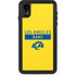 NFL Los Angeles Rams White Performance Series iPhone XR Waterproof Case