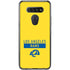 NFL Los Angeles Rams White Performance Series LG K51/Q51 Clear Case