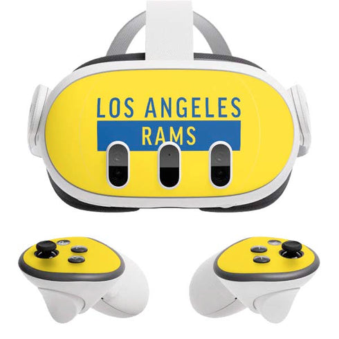 NFL Los Angeles Rams White Performance Series Meta Quest 3 Skin