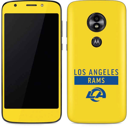 NFL Los Angeles Rams White Performance Series Moto E5 Play Skin
