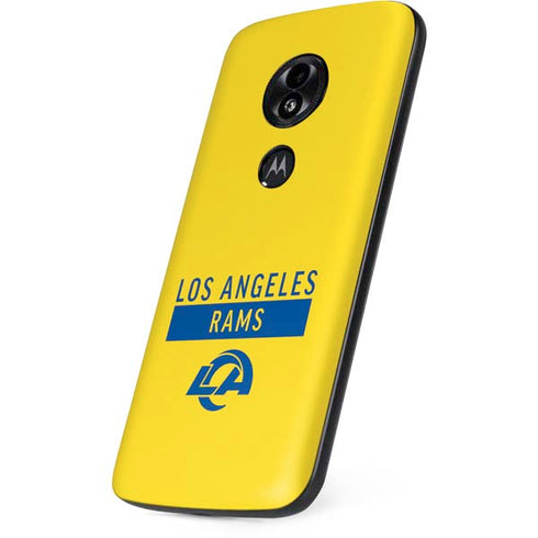 NFL Los Angeles Rams White Performance Series Moto E5 Play Skin