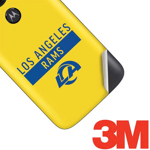 NFL Los Angeles Rams White Performance Series Moto E5 Play Skin
