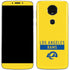 NFL Los Angeles Rams White Performance Series Moto E5 Plus Skin