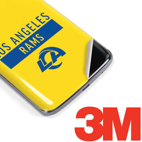 NFL Los Angeles Rams White Performance Series Moto E5 Plus Skin