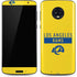 NFL Los Angeles Rams White Performance Series Moto G6 Skin