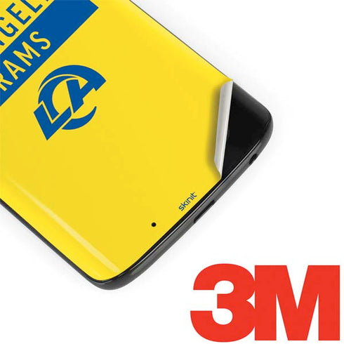 NFL Los Angeles Rams White Performance Series Moto G6 Skin