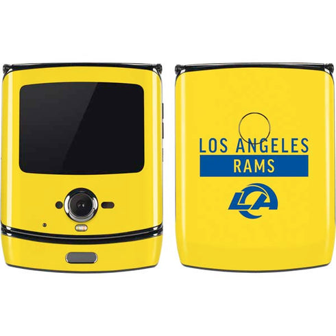 NFL Los Angeles Rams White Performance Series Motorola RAZR Skin