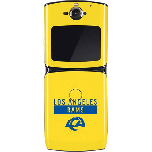 NFL Los Angeles Rams White Performance Series Motorola RAZR Skin