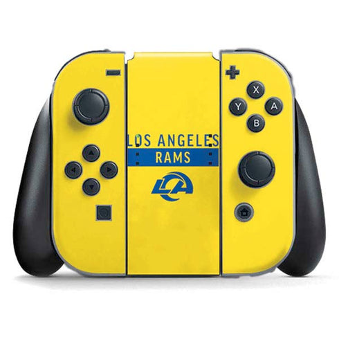 NFL Los Angeles Rams White Performance Series Nintendo Switch (2017-2021) Joy-Con Controller Skin