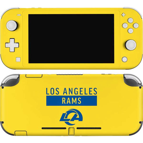 NFL Los Angeles Rams White Performance Series Nintendo Switch Lite Skin