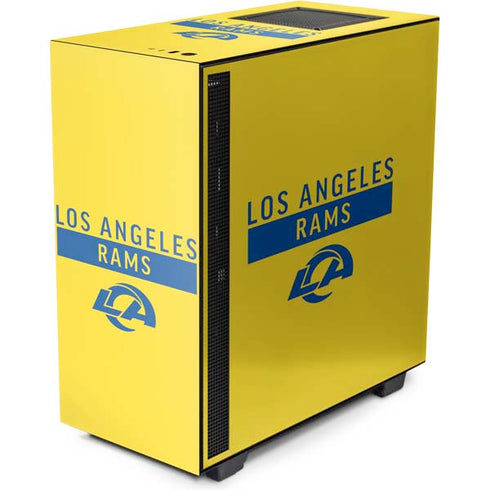 NFL Los Angeles Rams White Performance Series NZXT H510 Compact ATX Mid-Tower Case Skin