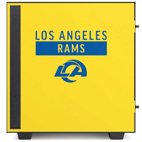 NFL Los Angeles Rams White Performance Series NZXT H510 Compact ATX Mid-Tower Case Skin