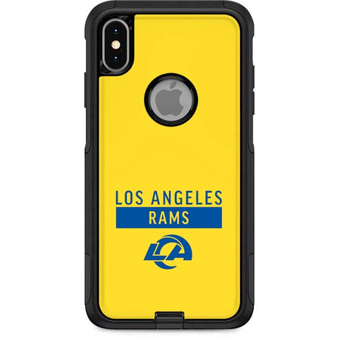 NFL Los Angeles Rams White Performance Series Otterbox Commuter iPhone Skin