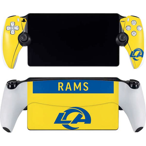 NFL Los Angeles Rams White Performance Series PlayStation Portal Remote Player Skin