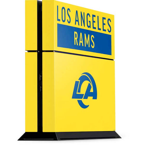 NFL Los Angeles Rams White Performance Series PS4 Console Skin