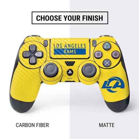 NFL Los Angeles Rams White Performance Series PS4 Controller Skin