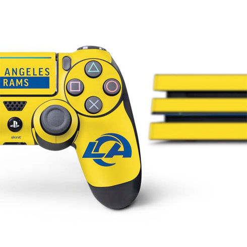 NFL Los Angeles Rams White Performance Series PS4 Pro Bundle Skin