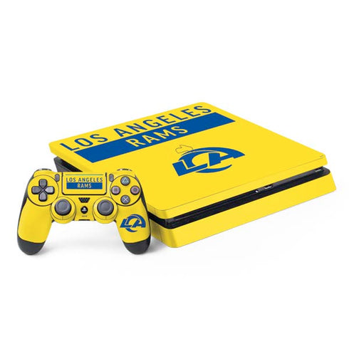 NFL Los Angeles Rams White Performance Series PS4 Slim Bundle Skin