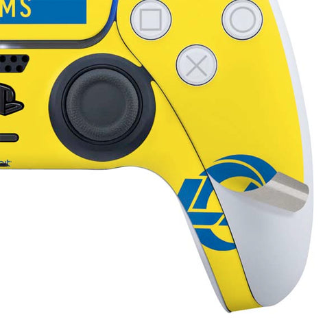 NFL Los Angeles Rams White Performance Series PS5 Controller Skin