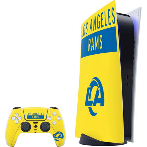 NFL Los Angeles Rams White Performance Series PS5 Digital Edition Bundle Skin