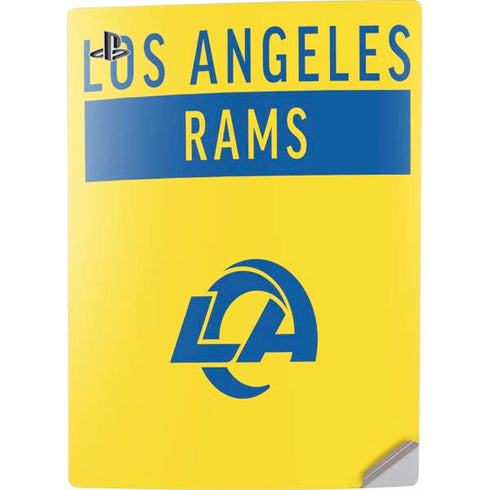 NFL Los Angeles Rams White Performance Series PS5 Digital Edition Console Skin