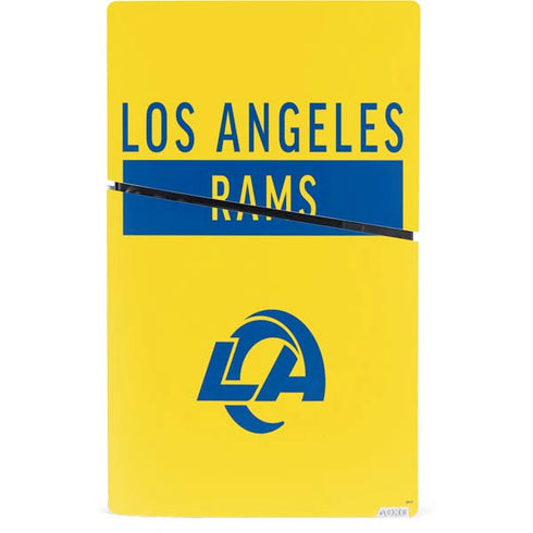 NFL Los Angeles Rams White Performance Series PS5 Slim Digital Edition Console Skin