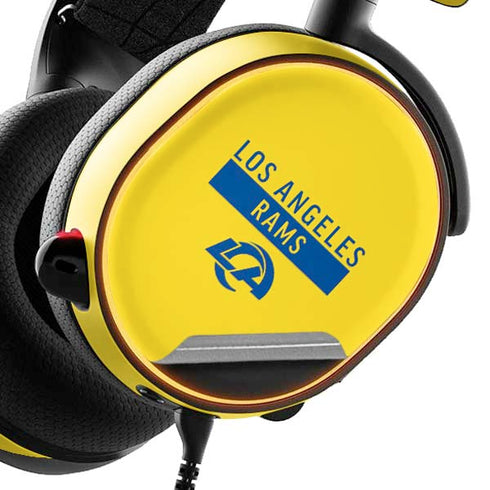 NFL Los Angeles Rams White Performance Series SteelSeries Arctis 3 Skin