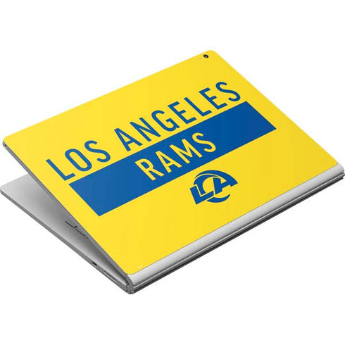 NFL Los Angeles Rams White Performance Series Surface Book Skin