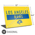NFL Los Angeles Rams White Performance Series Universal Laptop 16in (13 x 9.4in) Skin