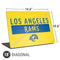 NFL Los Angeles Rams White Performance Series Universal Laptop 18in (14.6 x 10.6in) Skin