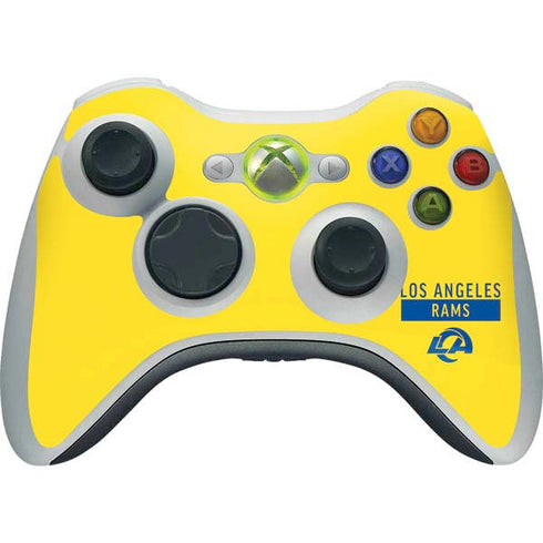 NFL Los Angeles Rams White Performance Series Xbox 360 Wireless Controller Skin