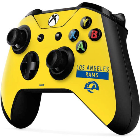 NFL Los Angeles Rams White Performance Series Xbox One X Controller Skin