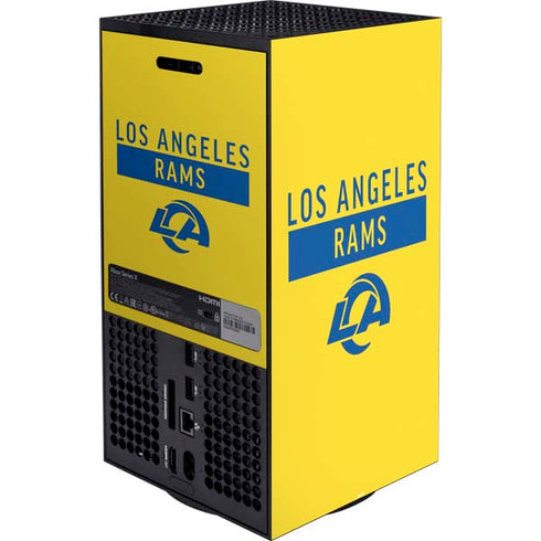NFL Los Angeles Rams White Performance Series Xbox Series X Bundle Skin