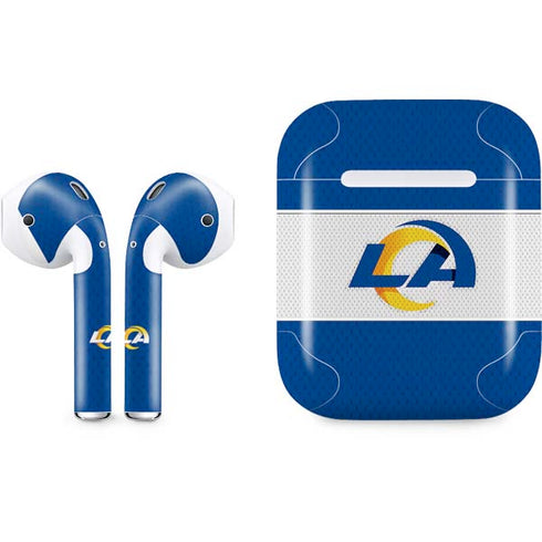 NFL Los Angeles Rams Zone Block Apple AirPods Skin