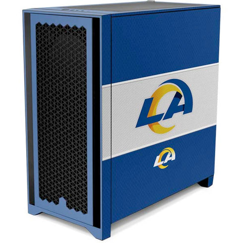 NFL Los Angeles Rams Zone Block Corsair 4000D Tempered Glass Mid-Tower ATX Case Skin