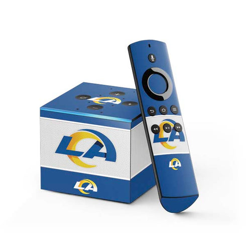 NFL Los Angeles Rams Zone Block Fire TV Cube Skin