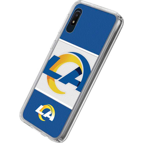 NFL Los Angeles Rams Zone Block Galaxy A10e Clear Case