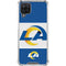 NFL Los Angeles Rams Zone Block Galaxy A12 Clear Case