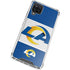 NFL Los Angeles Rams Zone Block Galaxy A12 Clear Case