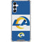NFL Los Angeles Rams Zone Block Galaxy A14 5G Clear Case