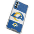 NFL Los Angeles Rams Zone Block Galaxy A14 5G Clear Case