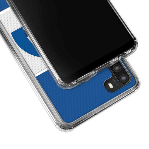 NFL Los Angeles Rams Zone Block Galaxy A21 Clear Case