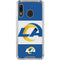 NFL Los Angeles Rams Zone Block Galaxy A30 Clear Case