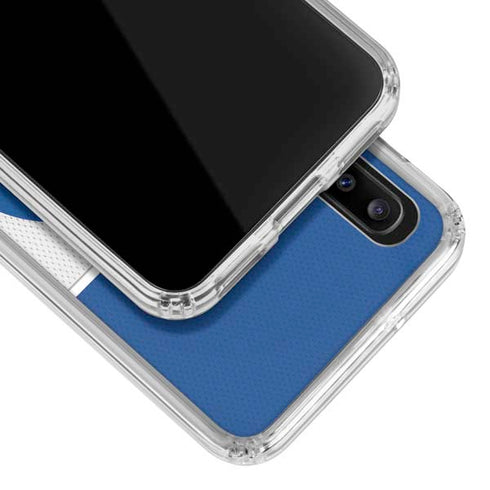 NFL Los Angeles Rams Zone Block Galaxy A30 Clear Case