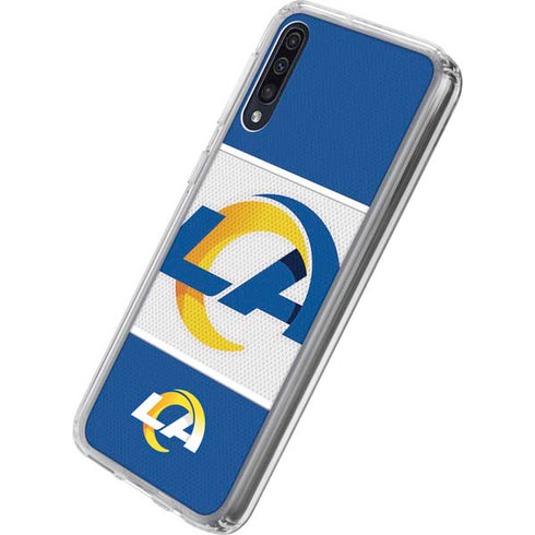 NFL Los Angeles Rams Zone Block Galaxy A50 Clear Case