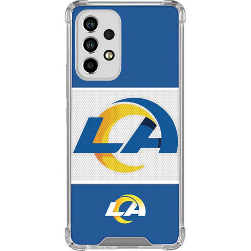 NFL Los Angeles Rams Zone Block Galaxy A53 5G Clear Case