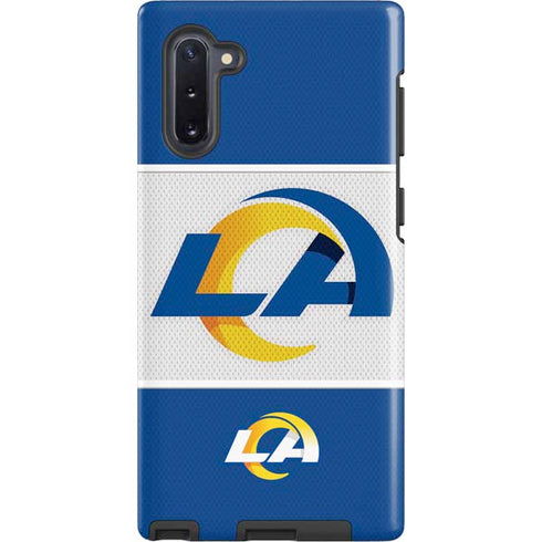 NFL Los Angeles Rams Zone Block Galaxy Note 10 Pro Case