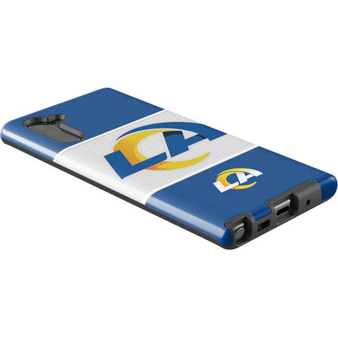 NFL Los Angeles Rams Zone Block Galaxy Note 10 Pro Case